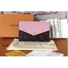 Louis Vuitton M60990 LV Pallas Compact Wallet Monogram Canvas Pink