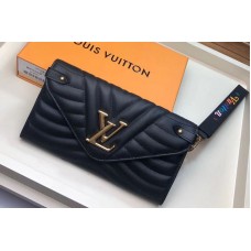 Louis Vuitton M63298 LV New Wave Long Wallet Black