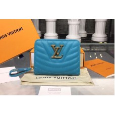 Louis Vuitton M63789 LV New Wave Zipped Compact Wallet Blue