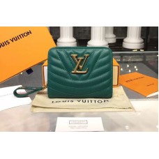 Louis Vuitton M63789 LV New Wave Zipped Compact Wallet Green