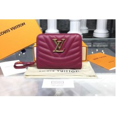 Louis Vuitton M63789 LV New Wave Zipped Compact Wallet Wine