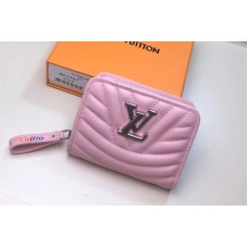 Louis Vuitton M63791 LV New Wave Zipped Compact Wallet Pink