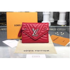 Louis Vuitton M63428 LV New Wave Compact Wallet Calf leather Red