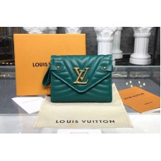 Louis Vuitton M63730 LV New Wave Compact Wallet Calf leather Green