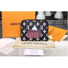 Louis Vuitton M63883 LV Transformed historic Monogram canvas Zippy Coin Purse Black