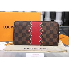 Louis Vuitton N60145 LV Damier Ebene Canvas Zippy Wallet