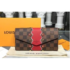 Louis Vuitton N60151 LV Damier Ebene Canvas Sarah Wallet