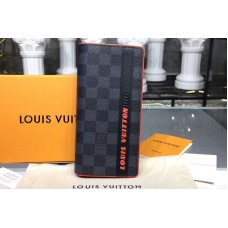 Louis Vuitton N62665 LV Brazza Wallet Damier Graphite Canvas