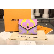 Louis Vuitton M62933 LV Zoe Wallet Calf Leather Purple