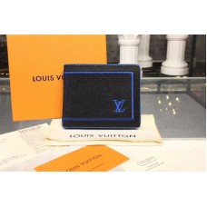 Louis Vuitton M63310 LV Multiple Wallet Taiga Leather Black