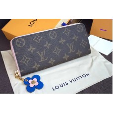 Louis Vuitton M63896 Clemence Wallet Monogram Canvas Rose Ballerine