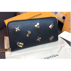 Louis Vuitton M63991 Zippy Wallet Epi Leather Black