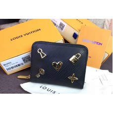 Louis Vuitton M63993 Zippy Coin Purse Epi Leather Black