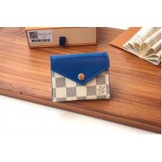 Louis Vuitton N60219 LV Zoe Wallet Damier Azur Canvas Blue