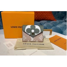 Louis Vuitton M67640 LV Zoe Wallet White/Khaki Monogram Canvas