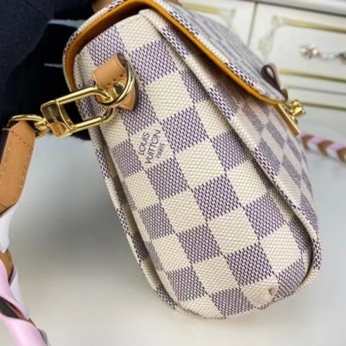 Replica Louis Vuitton Damier Azur NeoNoe MM With Braided Strap N50042  BLV044 for Sale