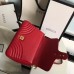 Gucci Red GG Marmont Small Shoulder Bag With Handle