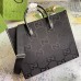 Gucci Medium Tote Bag in Black Jumbo GG canvas