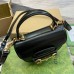 Gucci Horsebit 1955 Mini Top Handle Bag in Black Calfskin