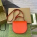 Gucci Horsebit 1955 Mini Top Handle Bag in Orange Calfskin