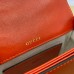 Gucci Horsebit 1955 Mini Top Handle Bag in Orange Calfskin