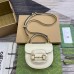 Gucci Horsebit 1955 Mini Top Handle Bag in White Calfskin