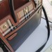 BURBERRY Calfskin Vintage Check Two Handle Title Tote Black