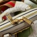 Gucci Horsebit 1955 Mini Top Handle Bag in White GG Supreme Canvas