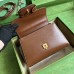 Gucci Horsebit 1955 Mini Handbag in Brown Leather