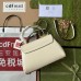 Gucci Horsebit 1955 Mini Handbag in White Leather