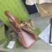 Gucci Horsebit 1955 Mini Handbag in GG Canvas with Brown Leather