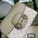 Gucci Horsebit 1955 Mini Handbag in White GG Supreme Canvas