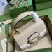 Gucci Horsebit 1955 Mini Handbag in White GG Supreme Canvas