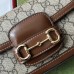 Gucci Horsebit 1955 Small Chain Bag in Beige GG Supreme Canvas