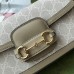 Gucci Horsebit 1955 Small Chain Bag in White GG Supreme Canvas