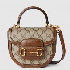 Gucci Horsebit 1955 Mini Top Handle Bag in GG Supreme Canvas