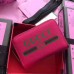 Gucci Pink Print Leather Card Case