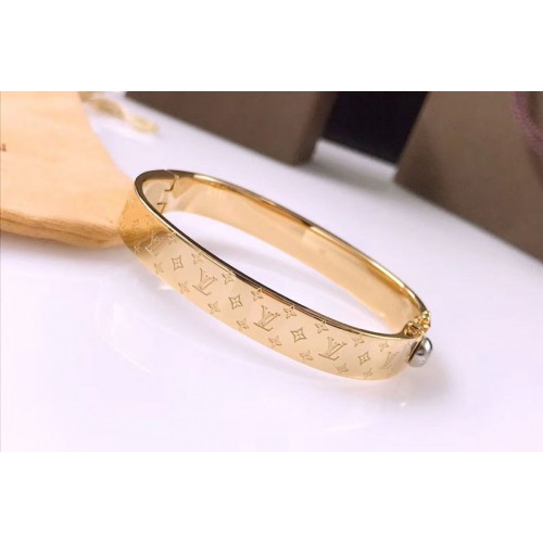 Louis Vuitton M00251 Nanogram Cuff Bracelet and Bangle Yellow Gold ...