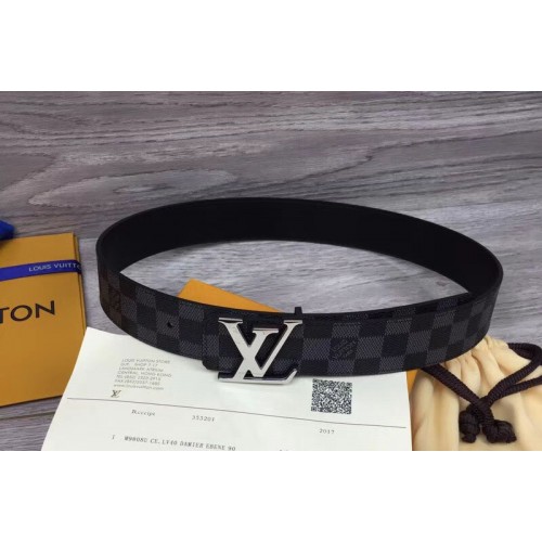 Louis Vuitton LV Initiales 40mm Damier Graphite Canvas Mens Belts ...