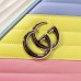 Gucci Leather Gg Marmont Small Shoulder Camera Bag 447632 Multicolored Pastel 2020