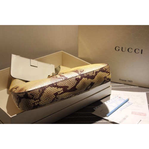 Gucci 362968 Jackie Soft Leather Hobo In Python pattern