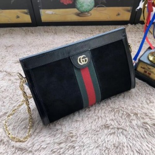 gucci ophidia shoulder bag black suede