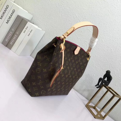 Louis Vuitton Graceful Hobo Pm Bag Monogram Canvas M43700 Pivoine 2018 8395