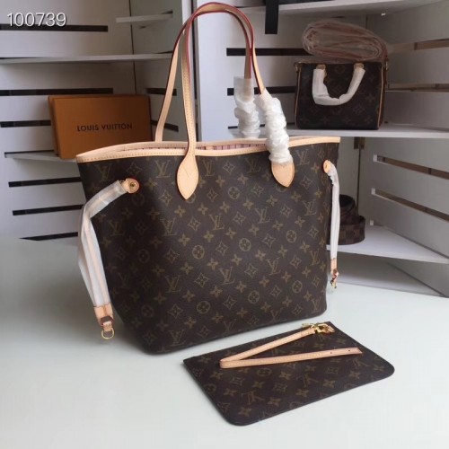 louis vuitton neverfull mm monogram pink