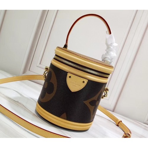 Louis Vuitton Monogram Canvas and Reverse Cannes Beauty Case Bucket Bag ...