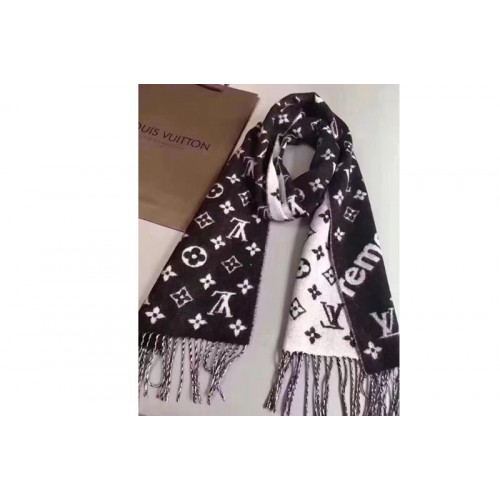 scarf louis vuitton x supreme price