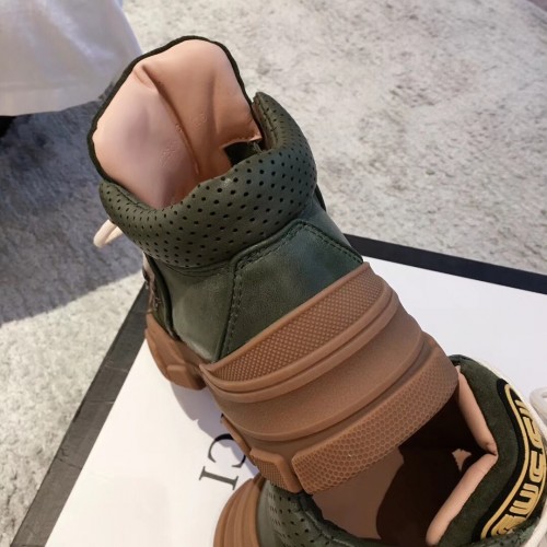 gucci flashtrek sneakers green