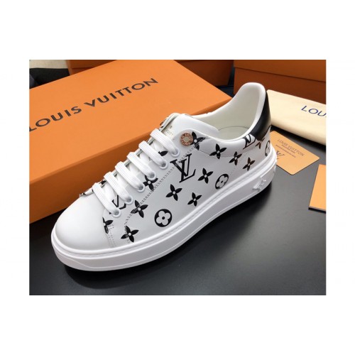 Louis Vuitton 1A87NI LV Time Out sneaker in Black/White Calf leather ...