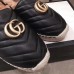 Gucci Shearling Espadrilles Black With Double G