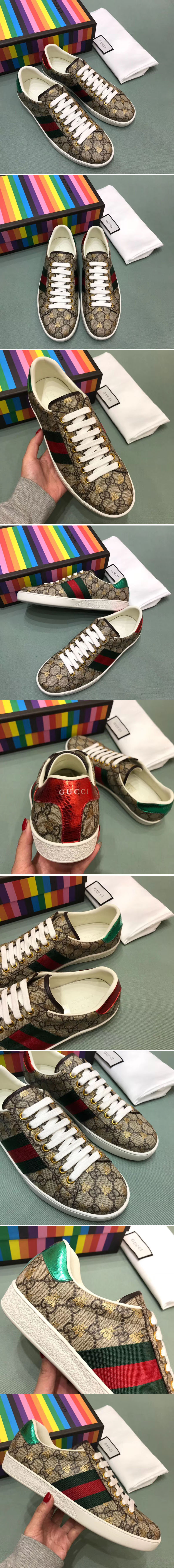 Replica Gucci ‎548950 Ace GG Supreme bees sneaker